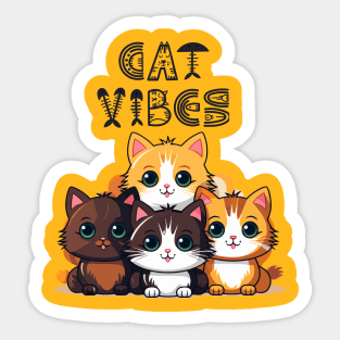 Pew Pew Madafakas Cat Crazy  Funny Cat Owners Cat Lovers Sticker